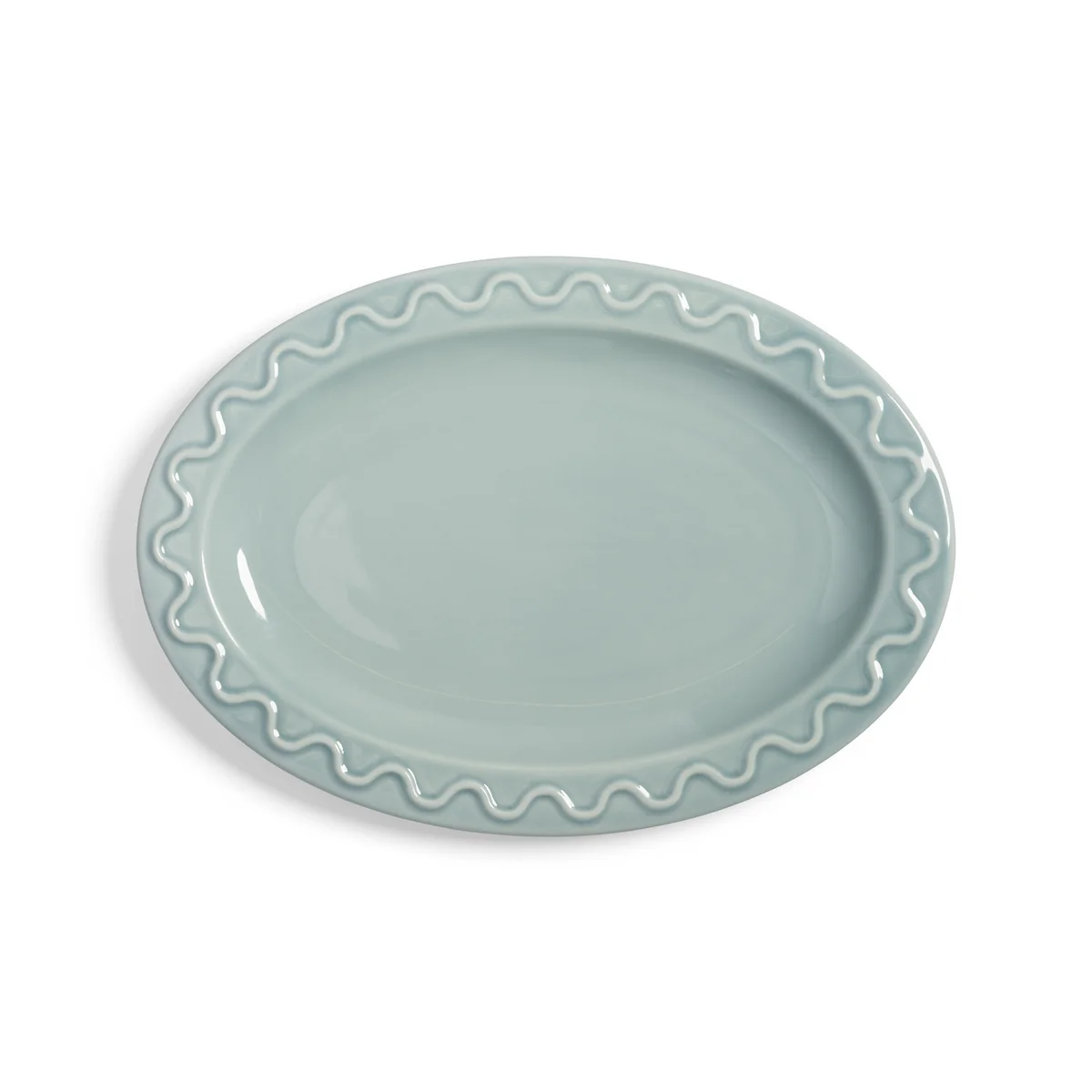 & klevering - Mochi plat de service, 22 x 31 cm, bleu clair