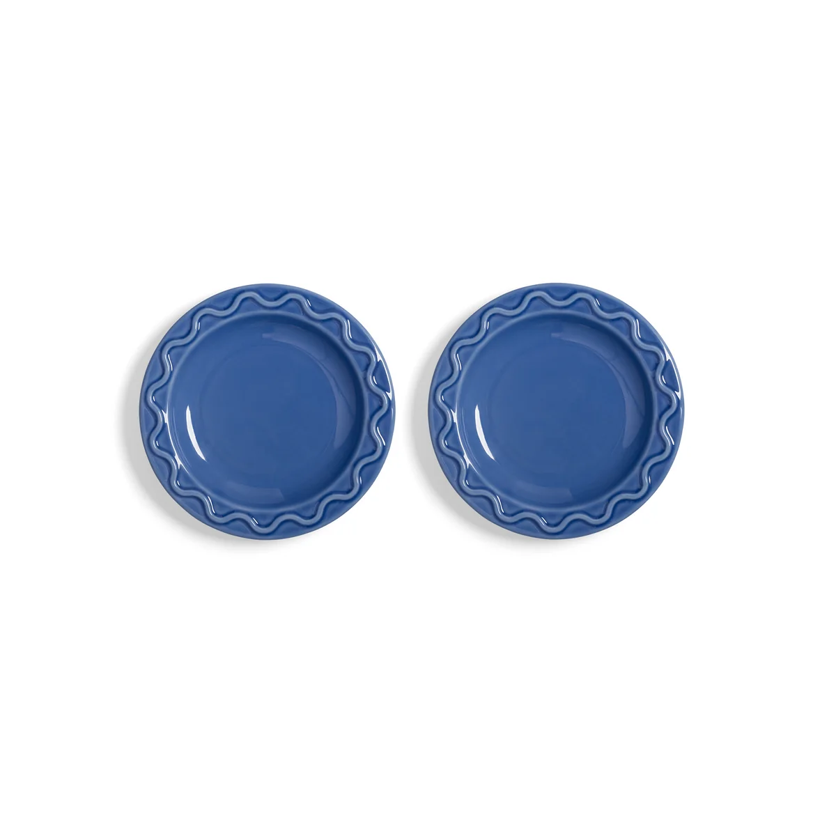 & klevering - Mochi Assiette, Ø 17,5 cm, bleu (set de 2) & klevering - Mochi Assiette, Ø 17,5 cm, bleu (set de 2)