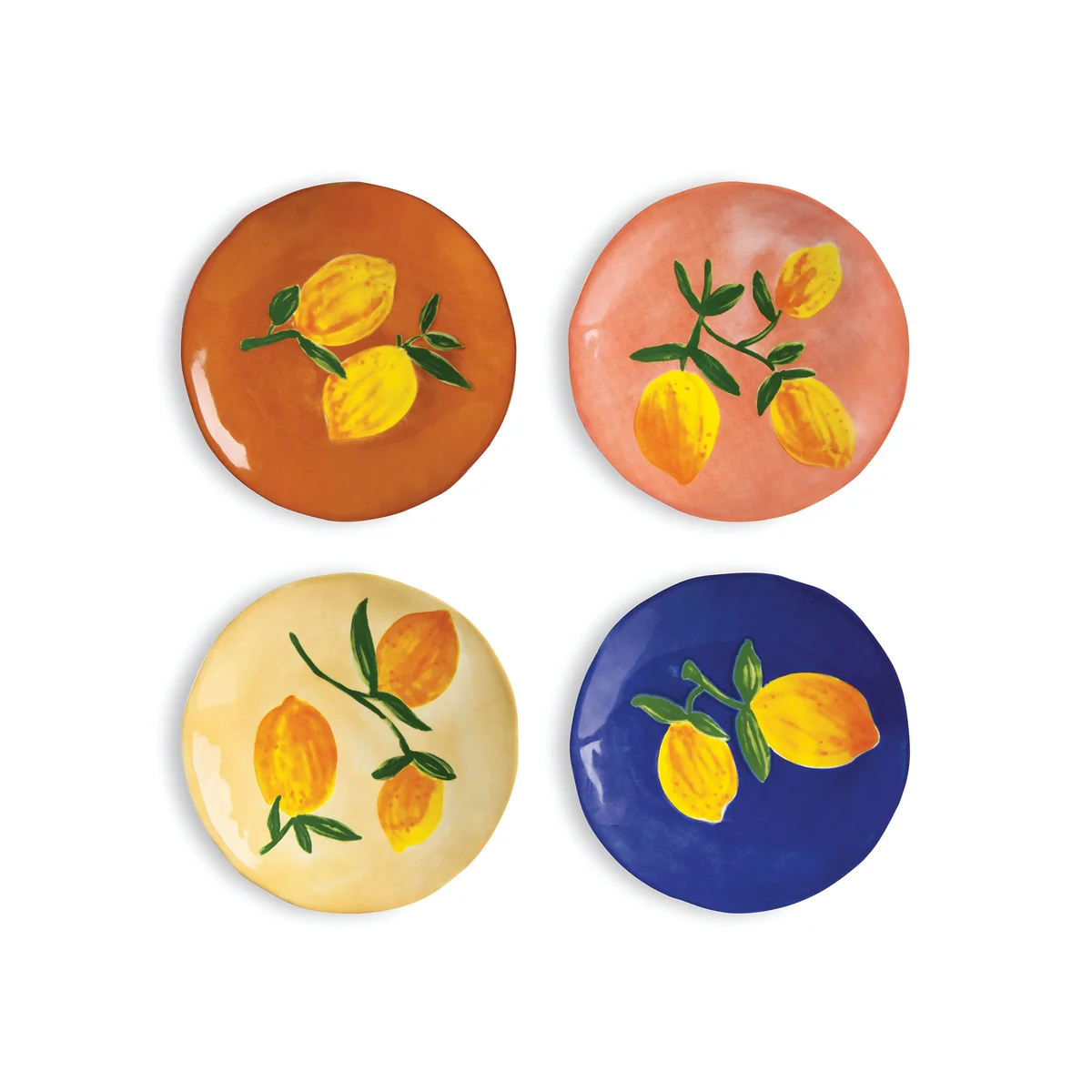 & klevering - Lemon Assiette, Ø 16 cm, multicolore (set de 4) & klevering - Lemon Assiette, Ø 16 cm, multicolore (set de 4)