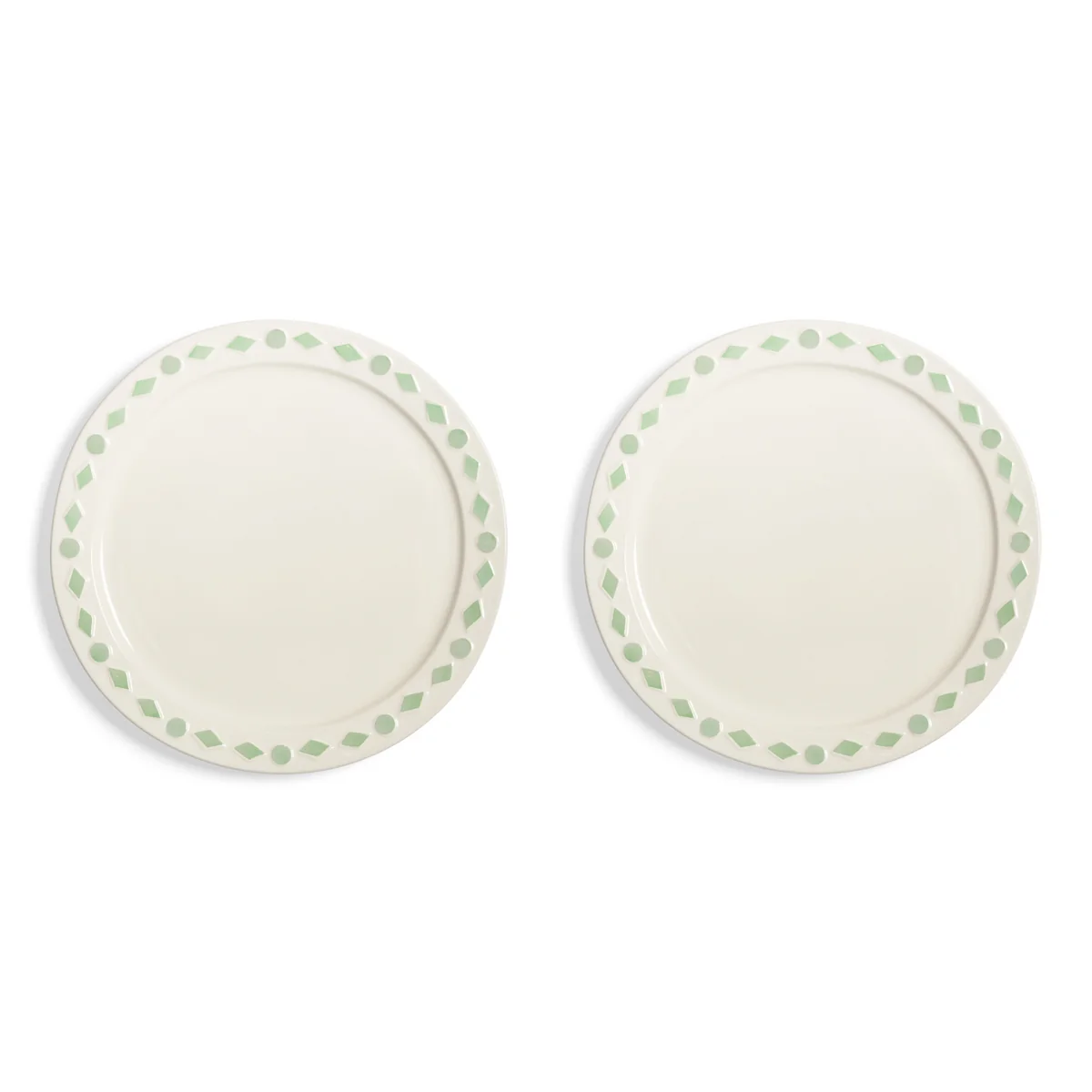 & klevering - Folk Assiette, Ø 27,5 cm, menthe (set de 2)