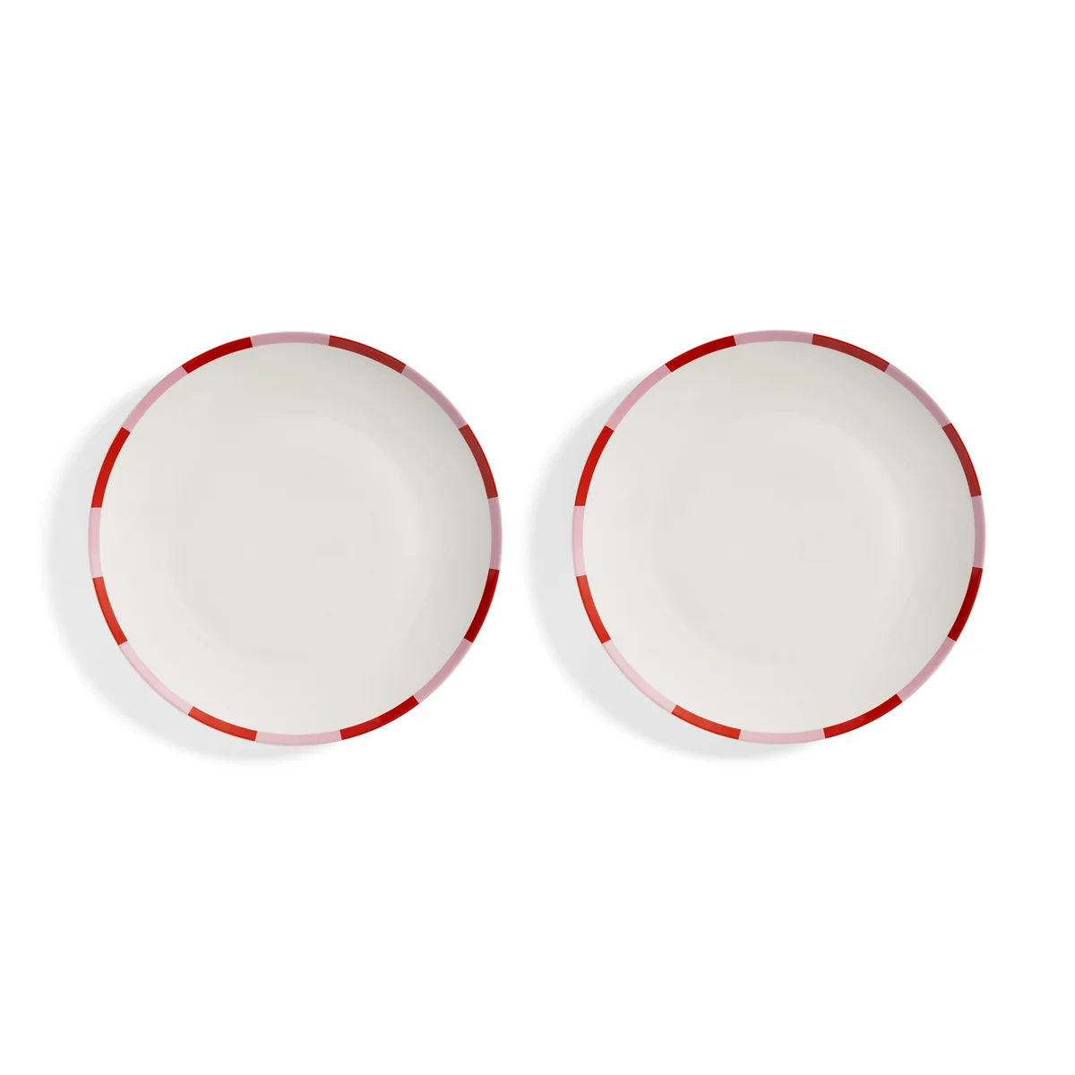 & klevering - Bliss Assiette, Ø 27 cm, rose / rouge (set de 2) & klevering - Bliss Assiette, Ø 27 cm, rose / rouge (set de 2)