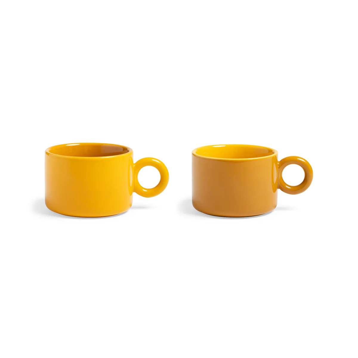 & klevering - Chiquito Tasse, 0,2 L, ocre (set de 2) & klevering - Chiquito Tasse, 0,2 L, ocre (set de 2)
