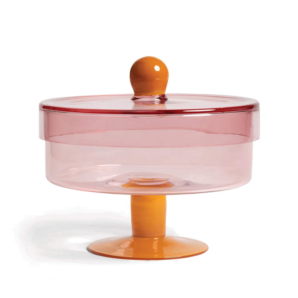 & klevering - Duo Verre de rangement, Ø 22 x 20 cm, rose / orange