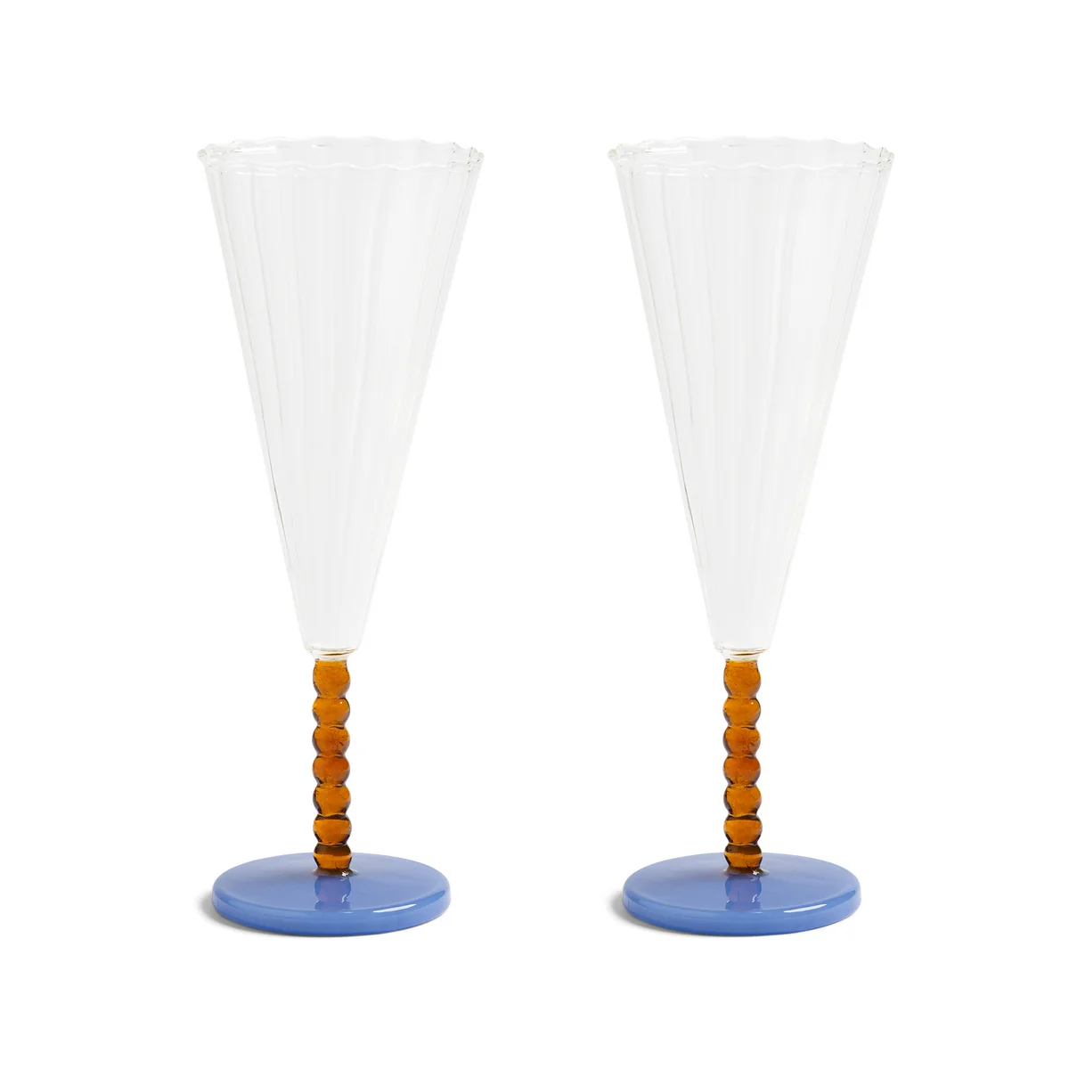 & klevering - Flute Flûte à champagne pearl amber, 0,18 L, multicolore (lot de 2) & klevering - Flute Flûte à champagne pearl amber, 0,18 L, multicolore (lot de 2)