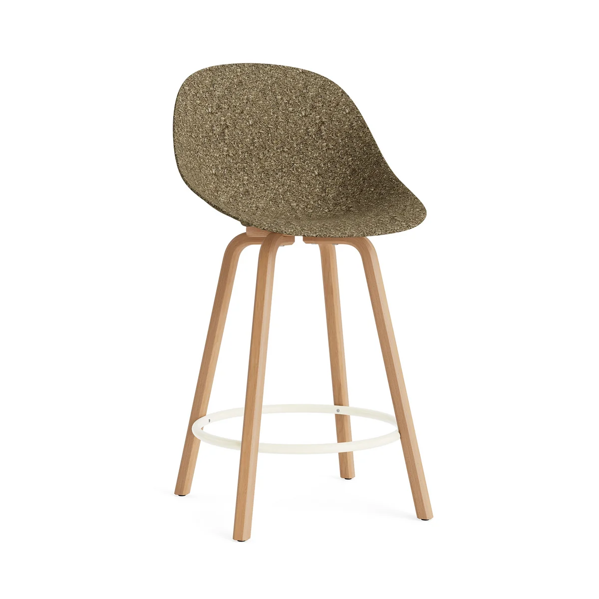 Normann Copenhagen - Mat chaise de bar 65 cm, seaweed / cream