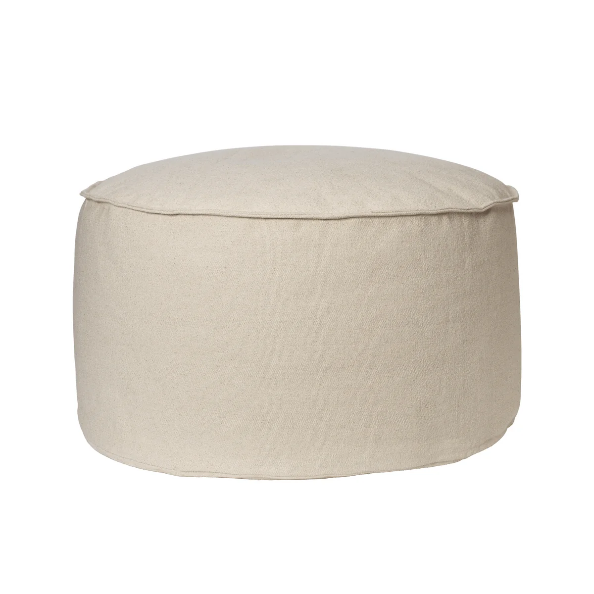 Ferm Living - Aun Pouf Ø 80 x H 40 cm, blanc cassé Ferm Living - Aun Pouf Ø 80 x H 40 cm, blanc cassé