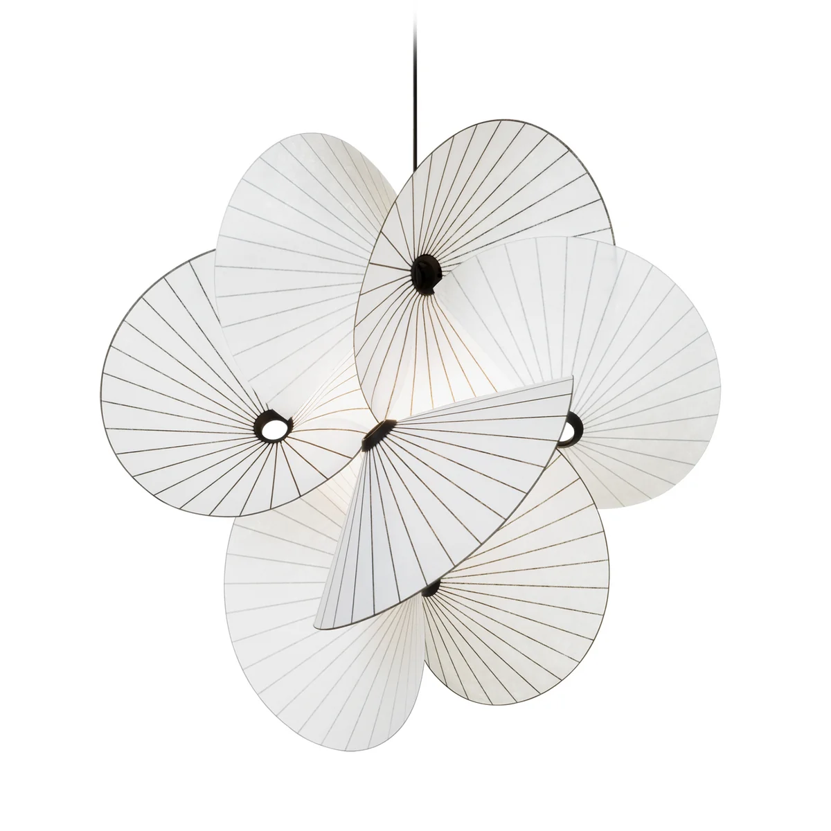 Moooi - Serpentine Lampe à suspendre 8, Large, blanc / noir Moooi - Serpentine Lampe à suspendre 8, Large, blanc / noir