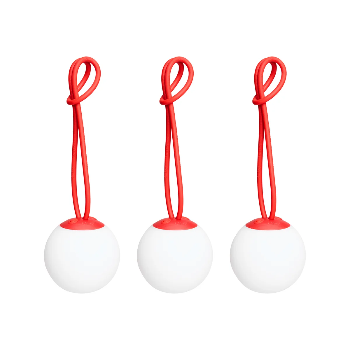 Fatboy - Bolleke Mini Lampe à suspendre, rouge (set de 3)
