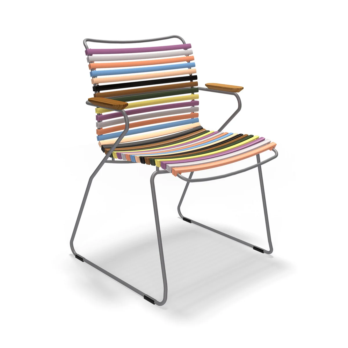 HOUE - CLICK Outdoor Dining chaise à accoudoirs avec dossier bas, multi color 1 HOUE - CLICK Outdoor Dining chaise à accoudoirs avec dossier bas, multi color 1