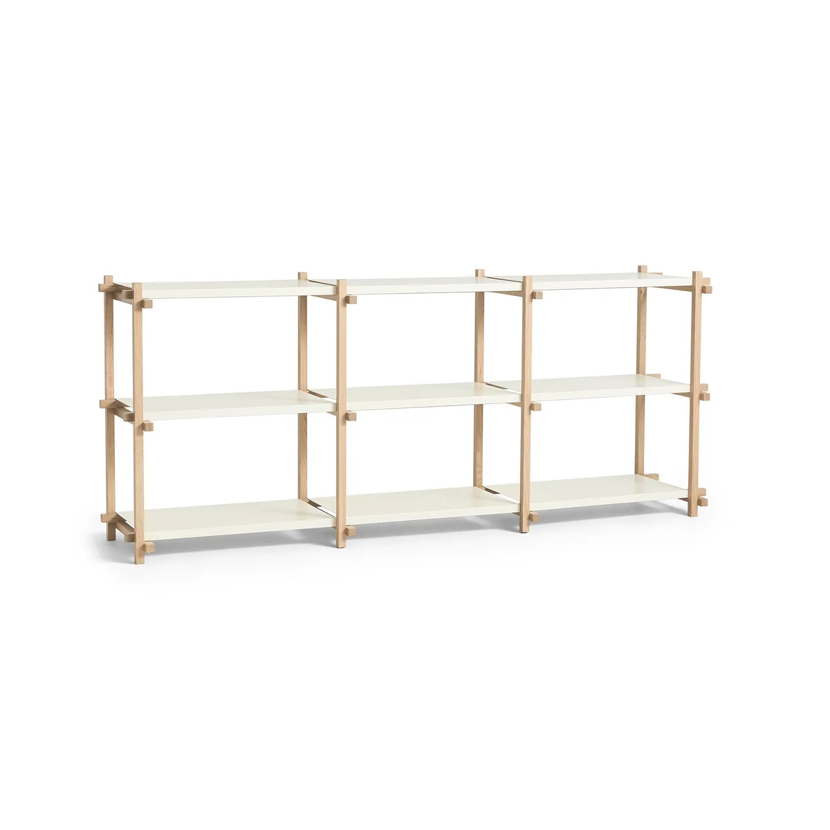 HAY - Woody Low Sideboard, chêne savonné / almond white HAY - Woody Low Sideboard, chêne savonné / almond white