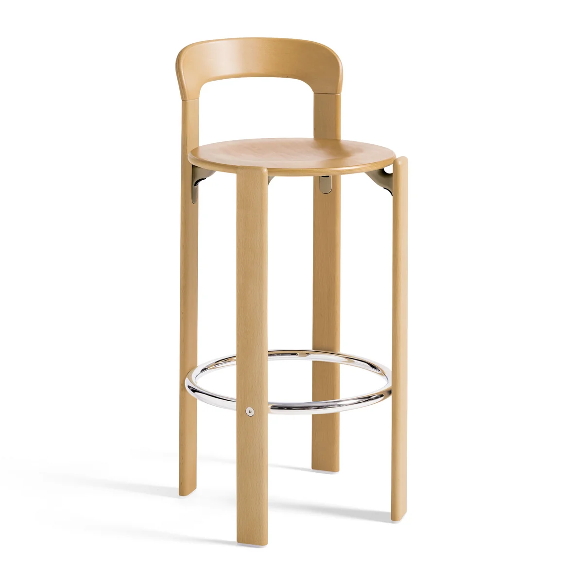 HAY - Rey Tabouret de bar, hêtre naturel (patins en feutre)