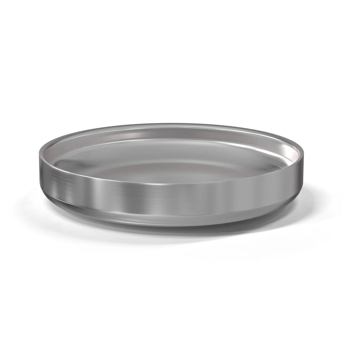 Nichba Design - Plat de service L, Ø 21 cm, acier inoxydable