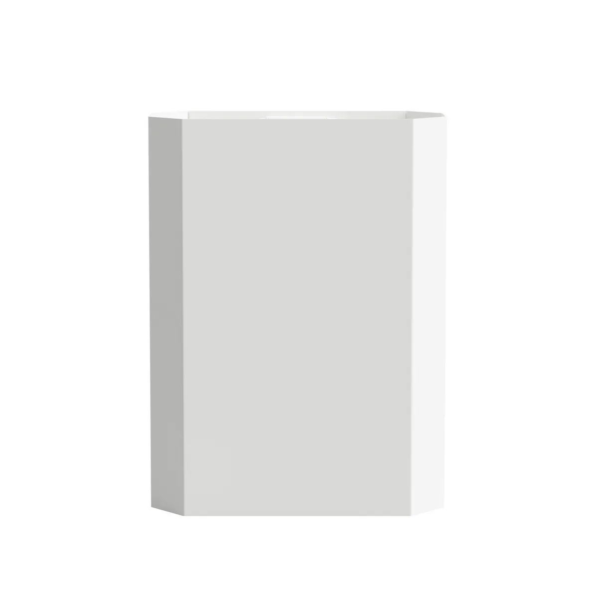 Nichba Design - Seau à papier mural, 48 L, blanc