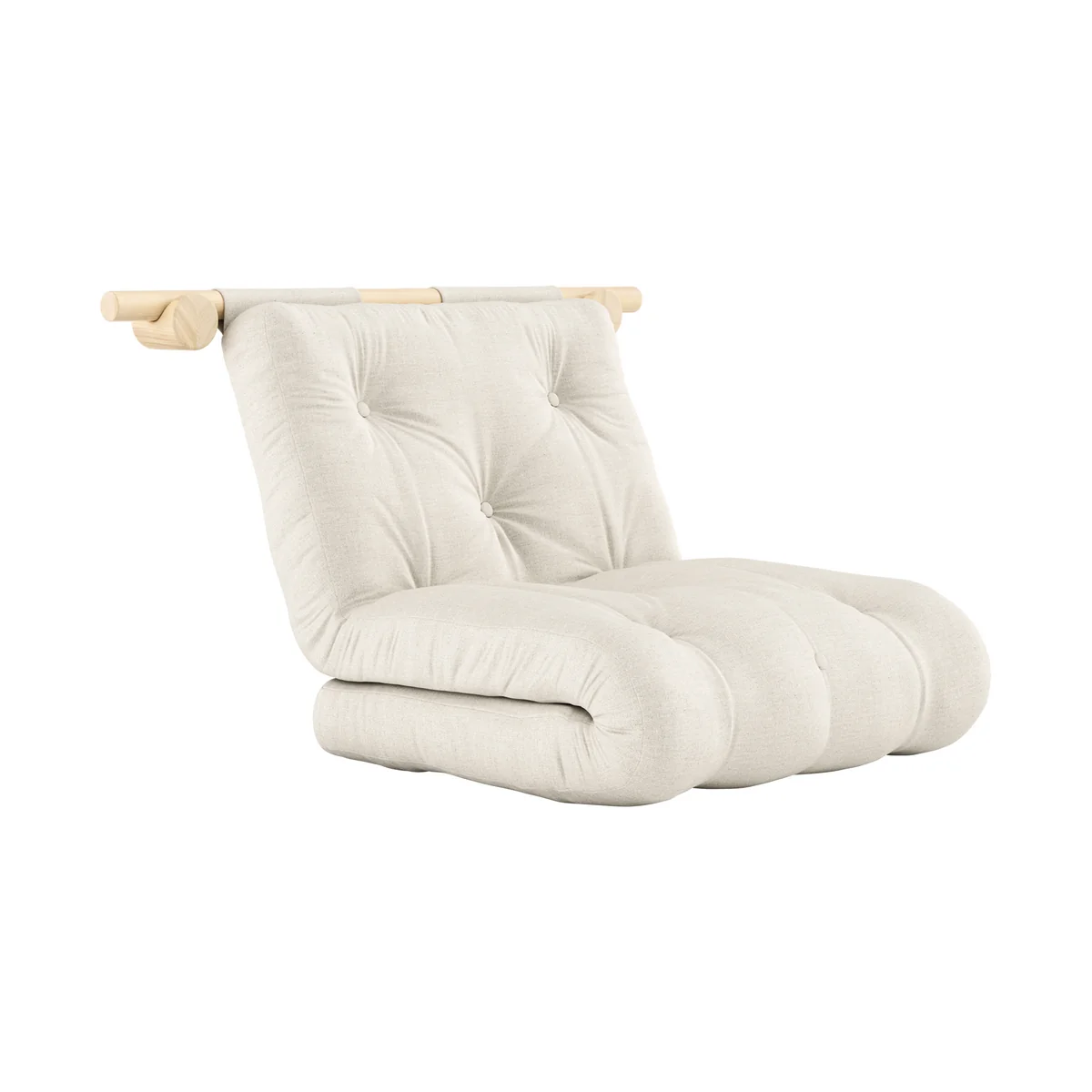 Karup - Hooked Fauteuil-lit avec matelas Bravo 75 x 200 cm, lin Karup - Hooked Fauteuil-lit avec matelas Bravo 75 x 200 cm, lin