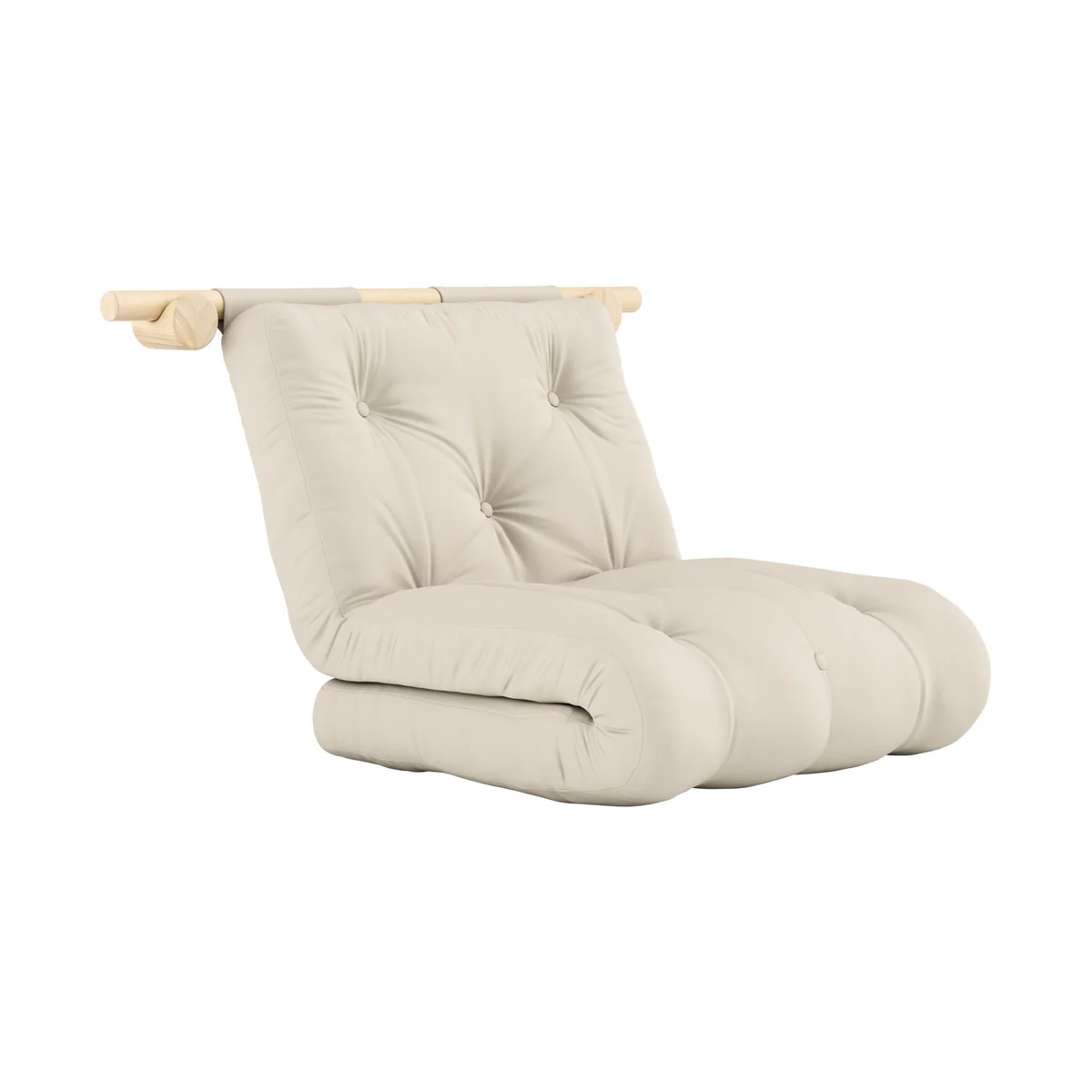 Karup - Hooked Fauteuil-lit avec matelas Bravo 75 x 200 cm, beige Karup - Hooked Fauteuil-lit avec matelas Bravo 75 x 200 cm, beige