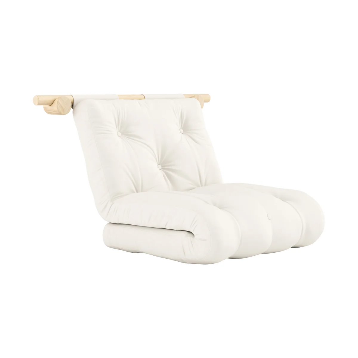 Karup - Hooked Fauteuil-lit avec matelas Bravo 75 x 200 cm, natural Karup - Hooked Fauteuil-lit avec matelas Bravo 75 x 200 cm, natural