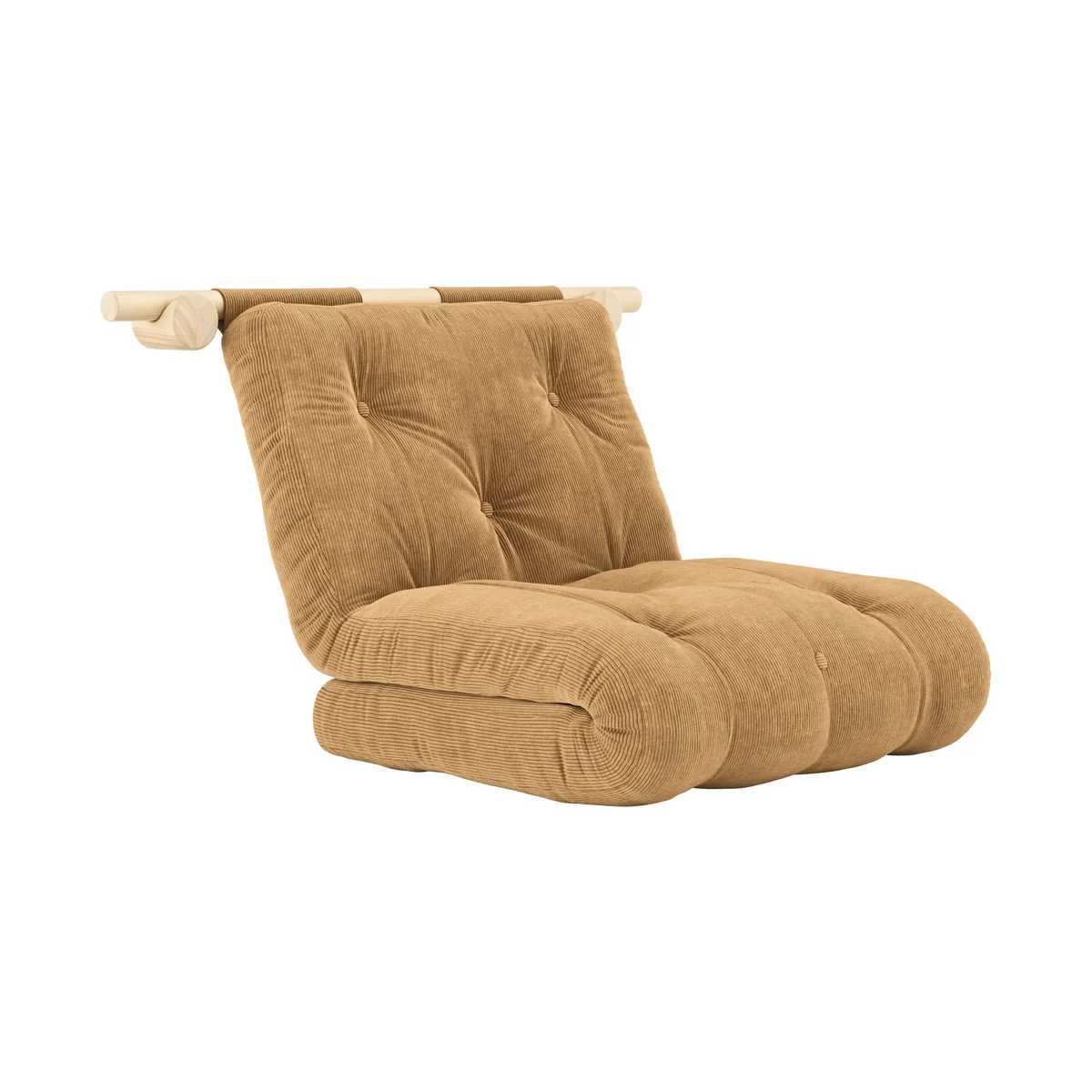 Karup - Hooked Fauteuil-lit avec matelas Bravo 75 x 200 cm, fudge brown Karup - Hooked Fauteuil-lit avec matelas Bravo 75 x 200 cm, fudge brown