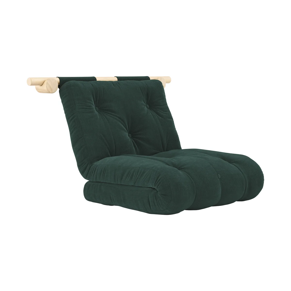 Karup - Hooked Fauteuil-lit avec matelas Bravo 75 x 200 cm, seaweed Karup - Hooked Fauteuil-lit avec matelas Bravo 75 x 200 cm, seaweed