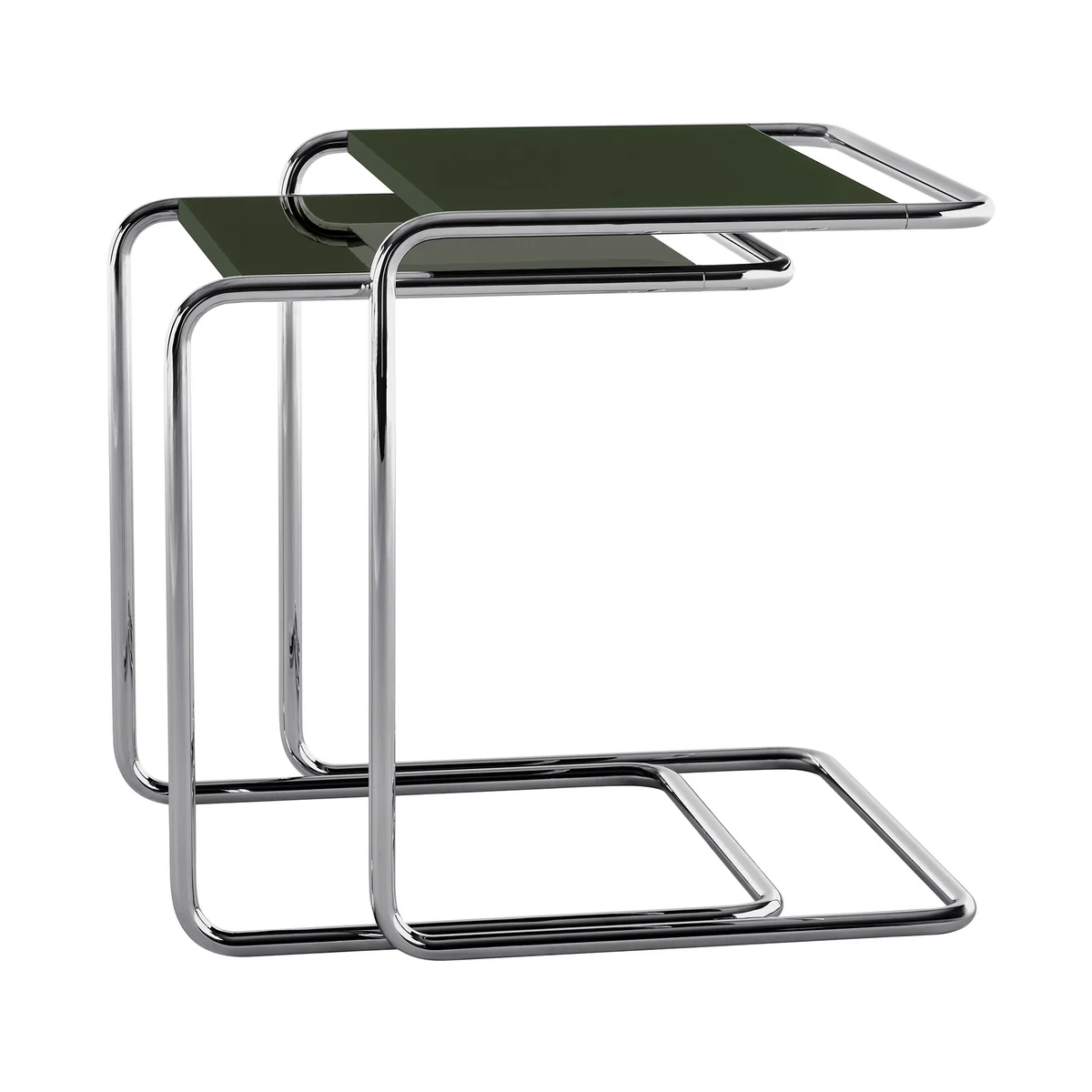 Thonet - JS. THONET a personal Interpretation by Jil Sander B 97 Serious Set de table d'ensemble, Glossy Titan / high-gloss graphite green (set de 2) Thonet - JS. THONET a personal Interpretation by Jil Sander B 97 Serious Set de table d'ensemble, Glossy Titan / high-gloss graphite green (set de 2)