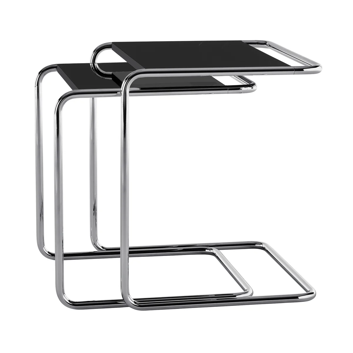Thonet - JS. THONET a personal Interpretation by Jil Sander B 97 Serious Set de table d'ensemble, Glossy Titan / high-gloss graphite black (set de 2) Thonet - JS. THONET a personal Interpretation by Jil Sander B 97 Serious Set de table d'ensemble, Glossy Titan / high-gloss graphite black (set de 2)