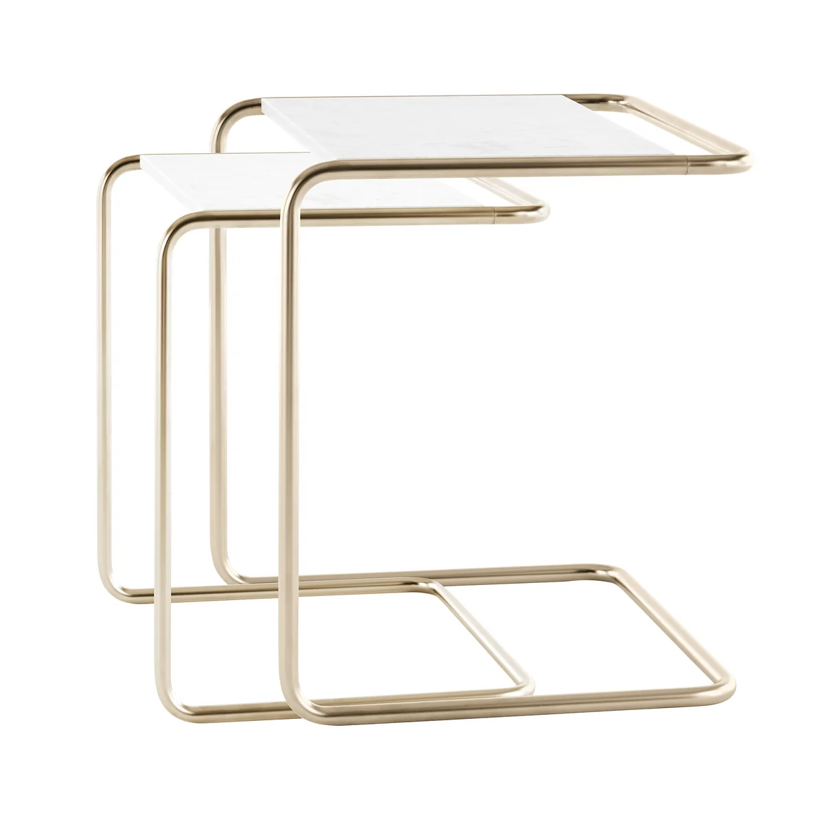 Thonet - JS. THONET a personal Interpretation by Jil Sander B 97 Nordic Set de table d'ensemble, Nickelsilver / marbre glacier (set de 2) Thonet - JS. THONET a personal Interpretation by Jil Sander B 97 Nordic Set de table d'ensemble, Nickelsilver / marbre glacier (set de 2)
