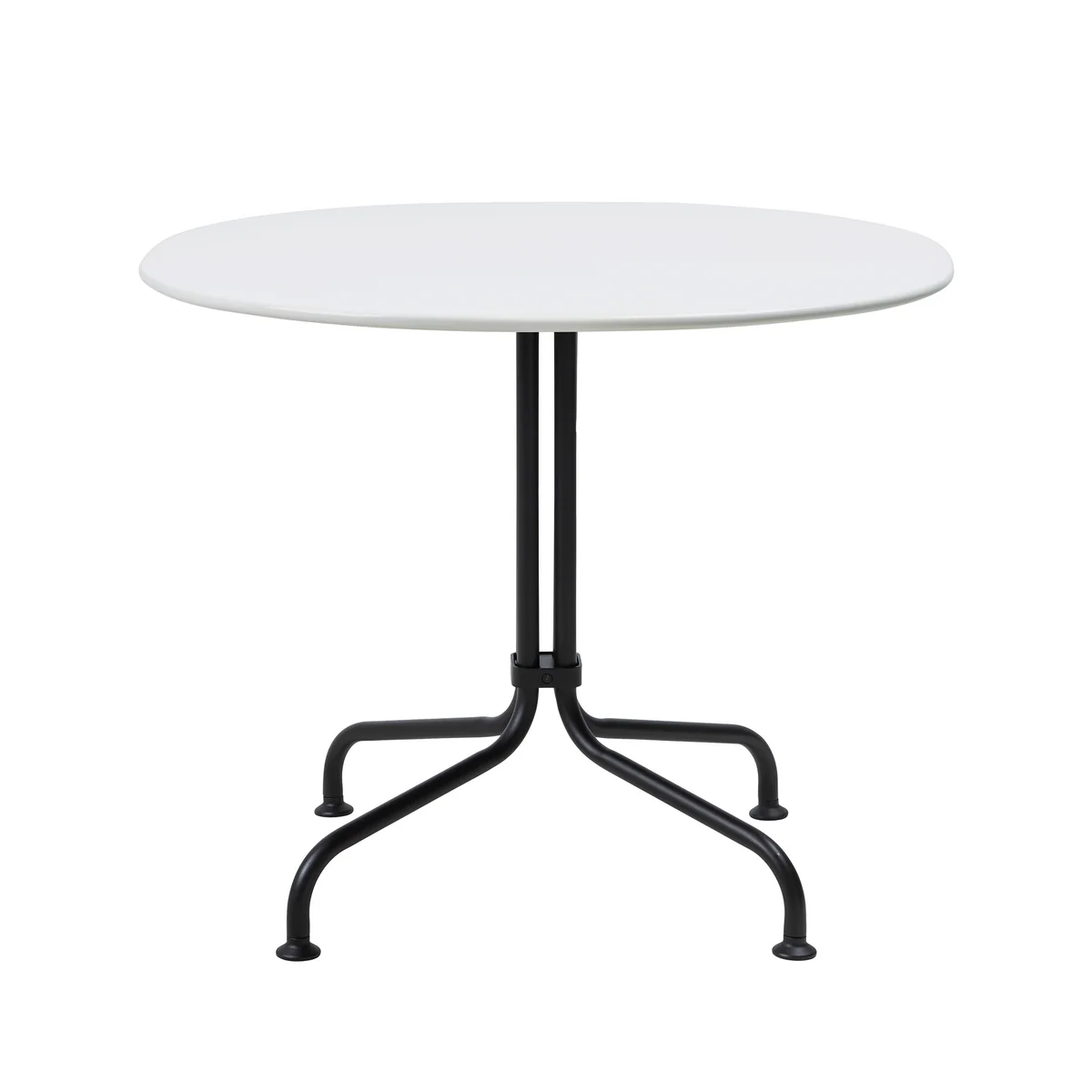 GUBI - Carmel Bistro Table de salon, 75 x 75 cm, noir / clam white