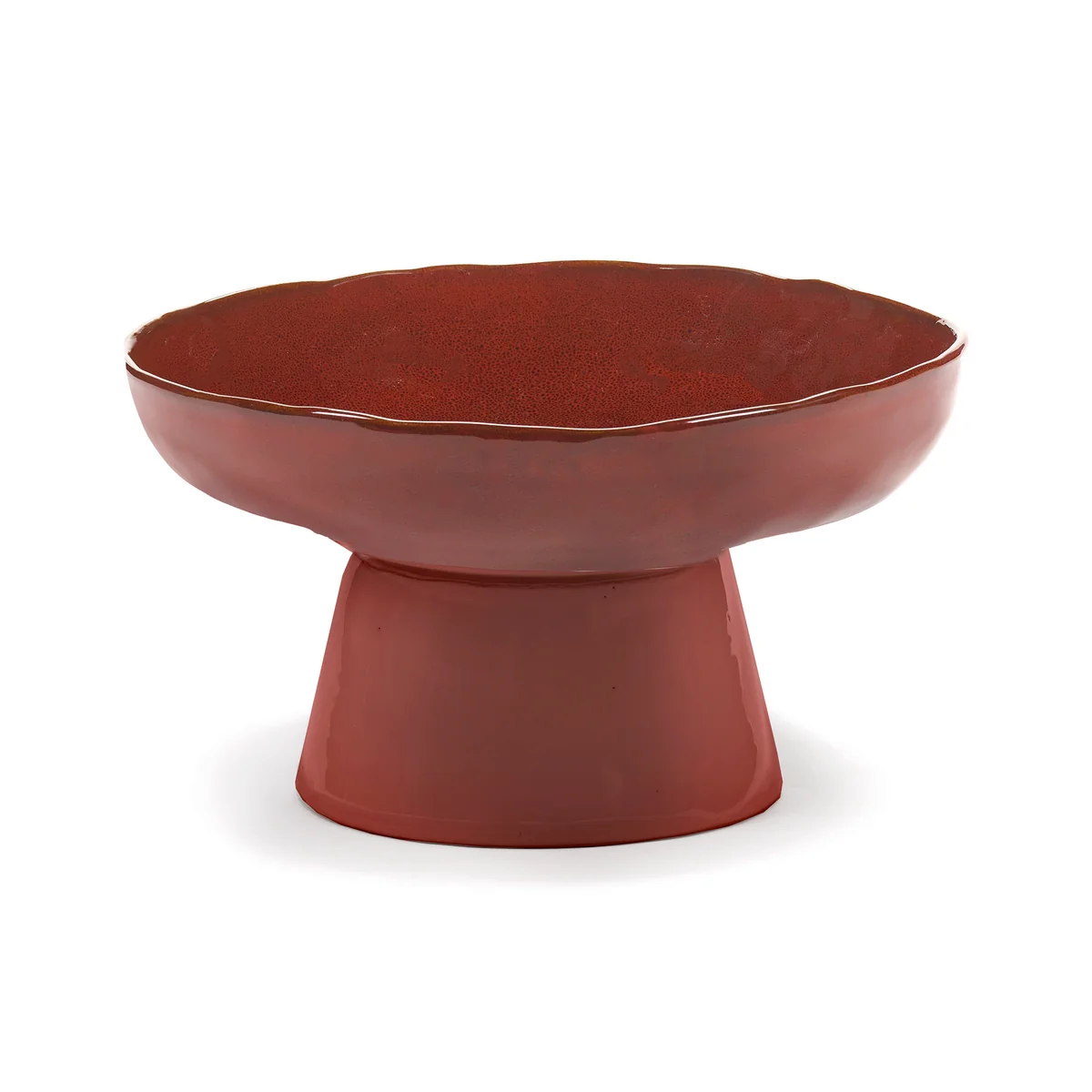 Serax - La Mère plat de service avec pied, Ø 31 cm, venetian red