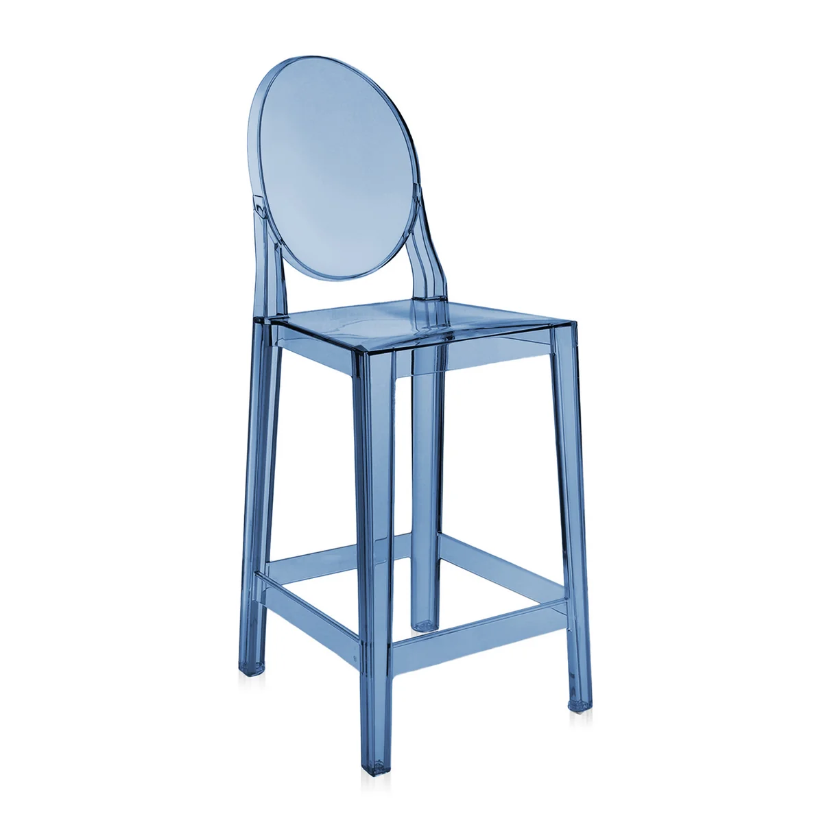 Kartell - One More tabouret de bar, H 65 cm, bleu poudré Kartell - One More tabouret de bar, H 65 cm, bleu poudré