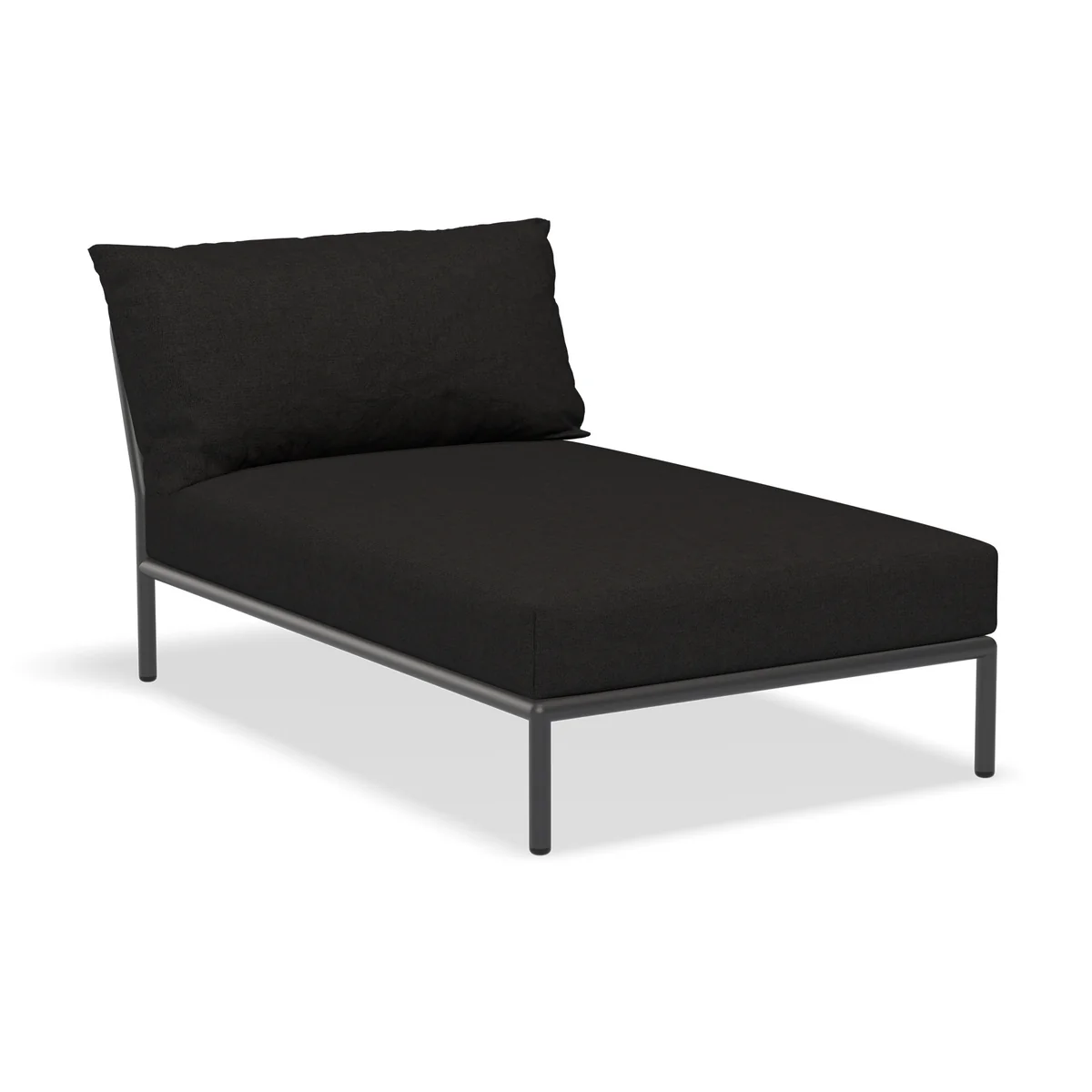 HOUE - Level 2 Chaise Longue, dark grey / charcoal HOUE - Level 2 Chaise Longue, dark grey / charcoal