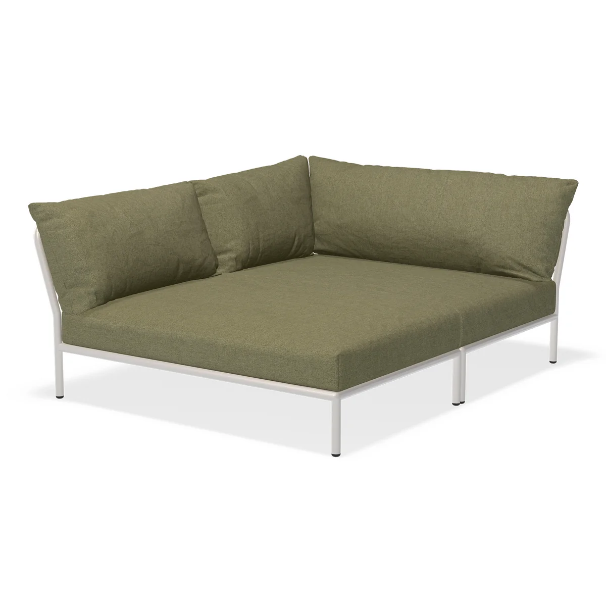 HOUE - Level 2 Cozy Sofa, à gauche, muted white / leaf