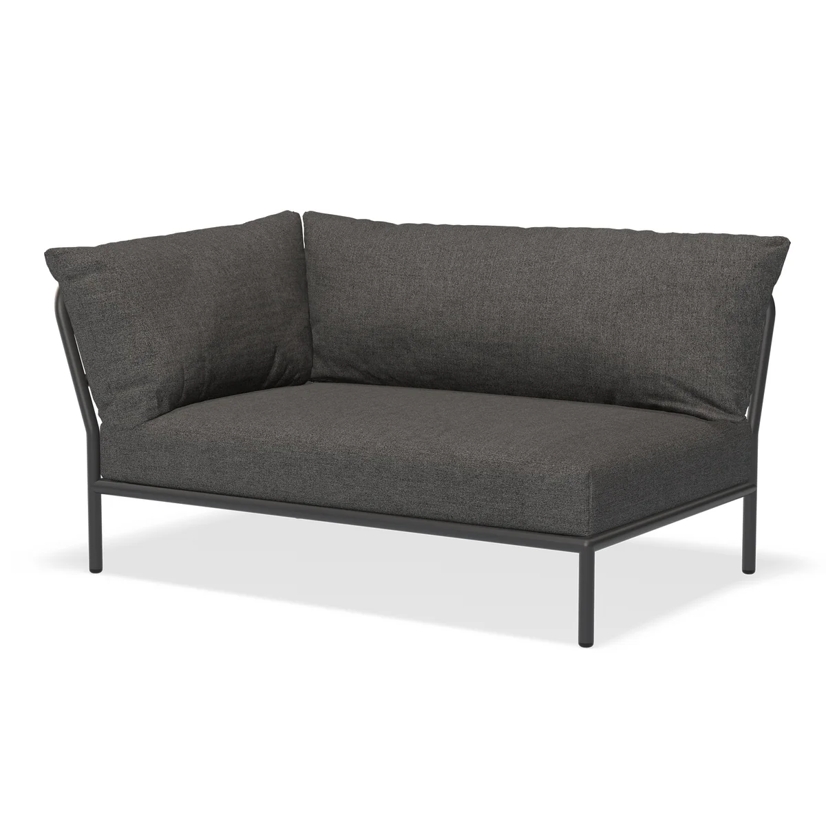 HOUE - Level 2 Canapé, gauche, dark grey / dark grey basic