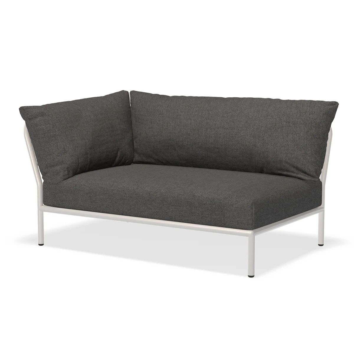 HOUE - Level 2 Canapé, gauche, muted white / dark grey basic