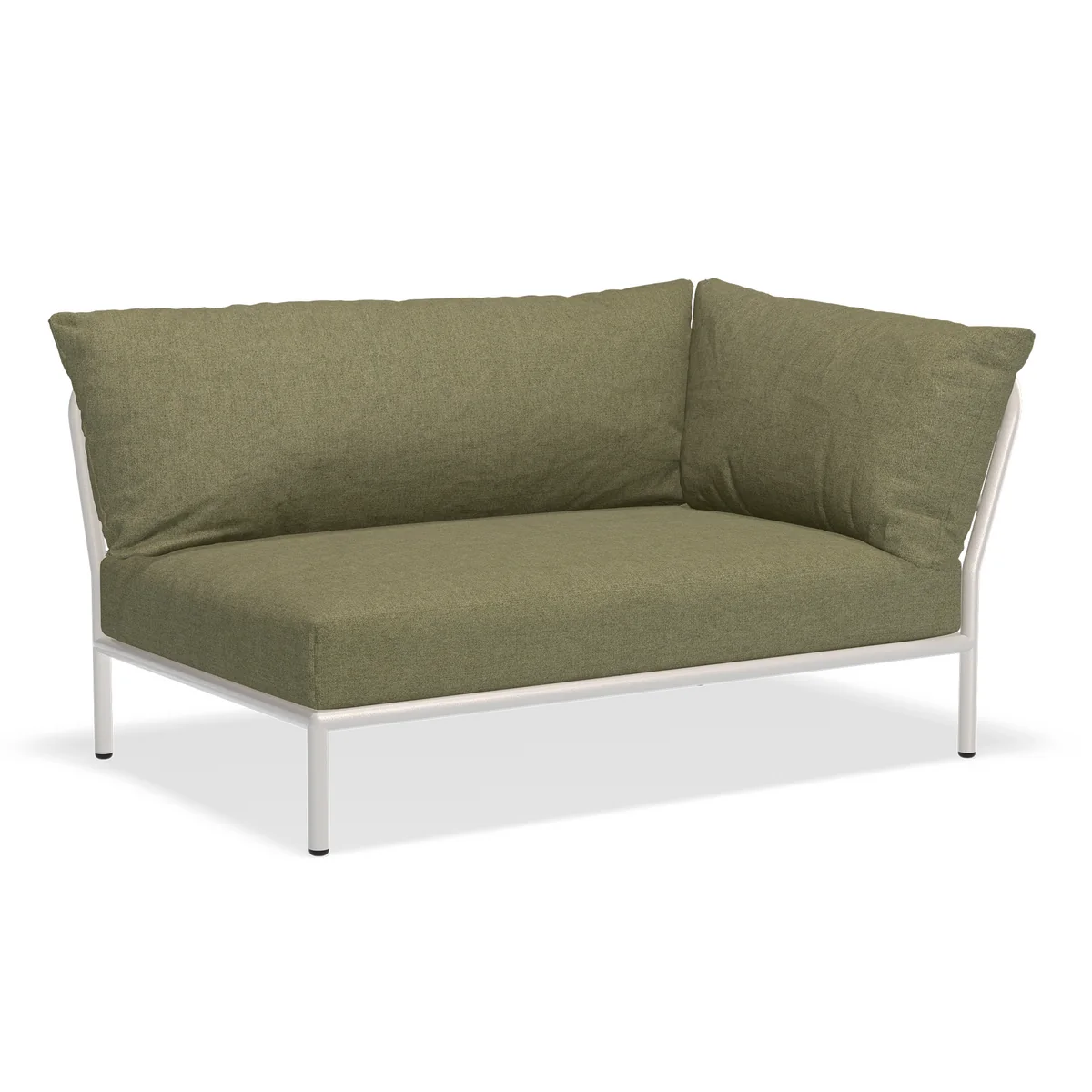 HOUE - Level 2 Canapé, droite, muted white / leaf
