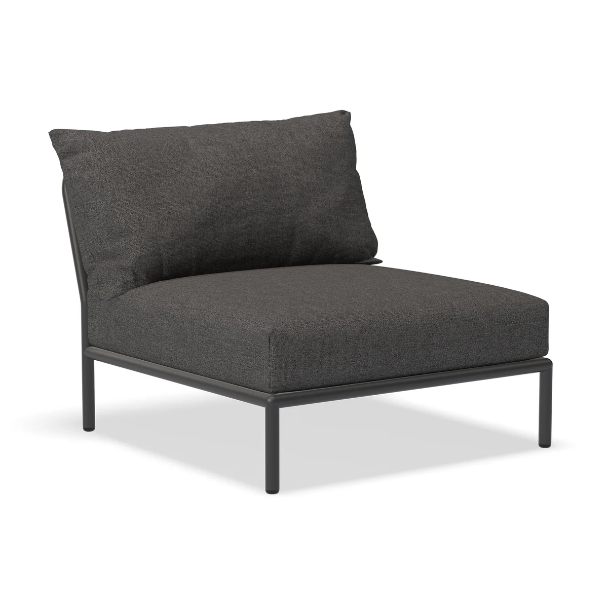 HOUE - Level 2 Chaise, dark grey / dark grey basic HOUE - Level 2 Chaise, dark grey / dark grey basic