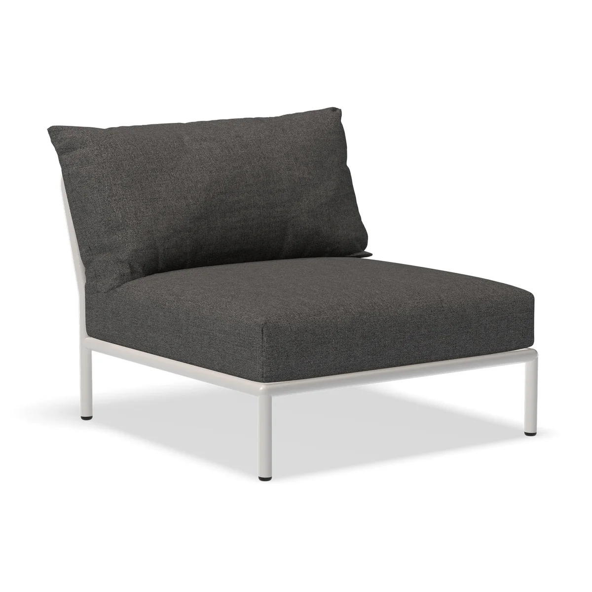 HOUE - Level 2 Chaise, muted white / dark grey basic HOUE - Level 2 Chaise, muted white / dark grey basic