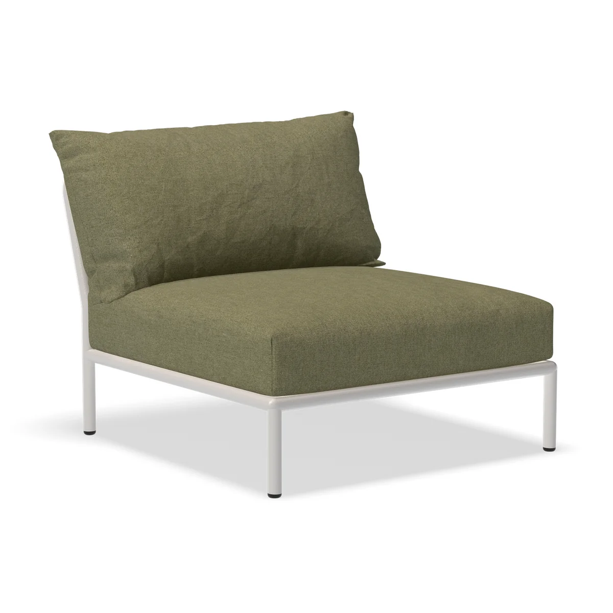 HOUE - Level 2 Chaise, muted white / leaf HOUE - Level 2 Chaise, muted white / leaf