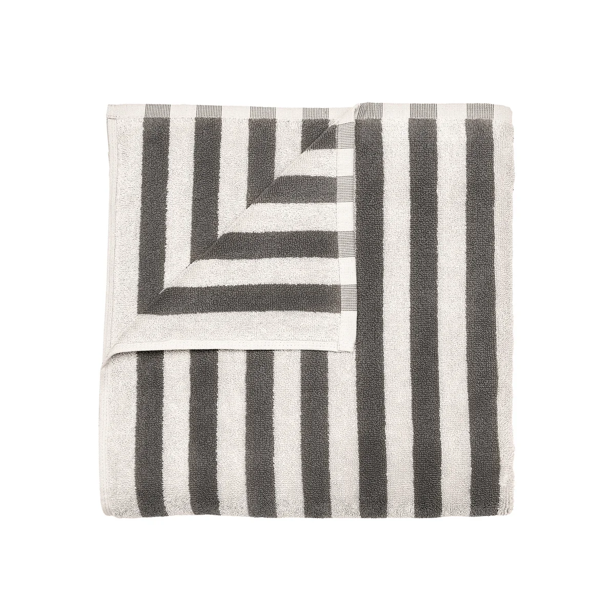 Blomus - Arto Serviette de bain, 140 x 70 cm, larges rayures, moonbeam / magnet Blomus - Arto Serviette de bain, 140 x 70 cm, larges rayures, moonbeam / magnet