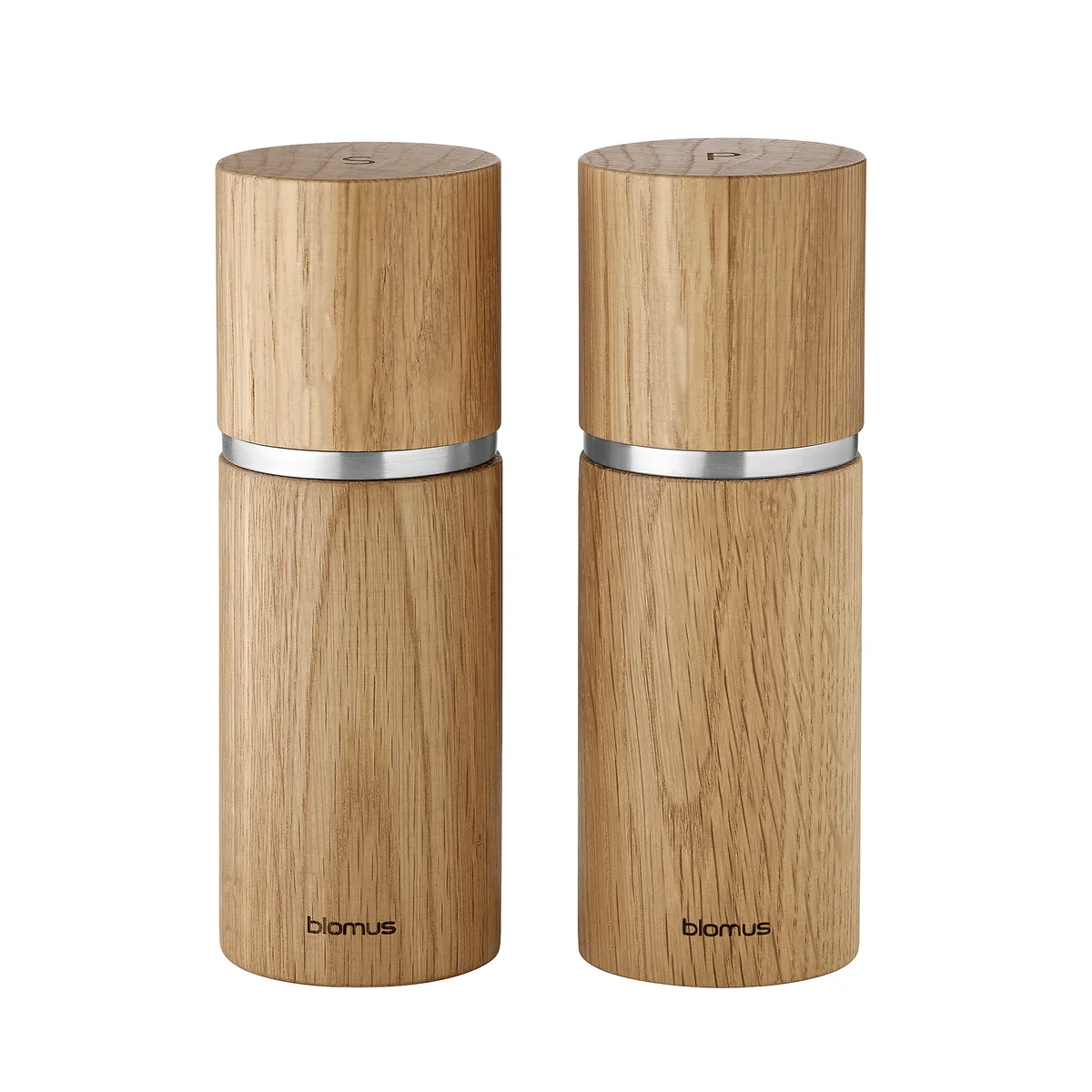 Blomus - Pepe Moulin à sel et à poivre, chêne (lot de 2)