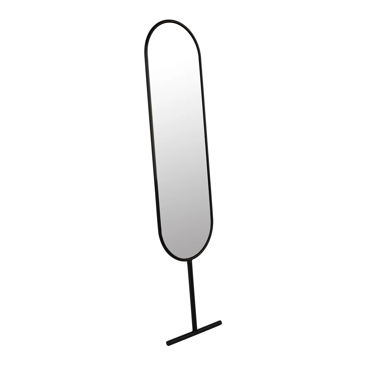 Zuiver - Tess Miroir sur pied ovale, noir
