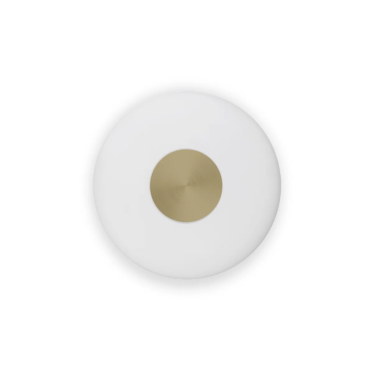 Northern - Glint LED Applique murale, small, blanc opalin / laiton, Ø 25 cm