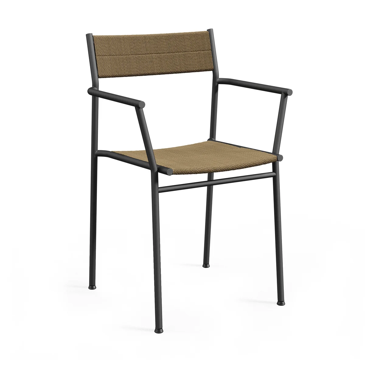 Northern - Vev chaise à accoudoirs, noir / marron Northern - Vev chaise à accoudoirs, noir / marron