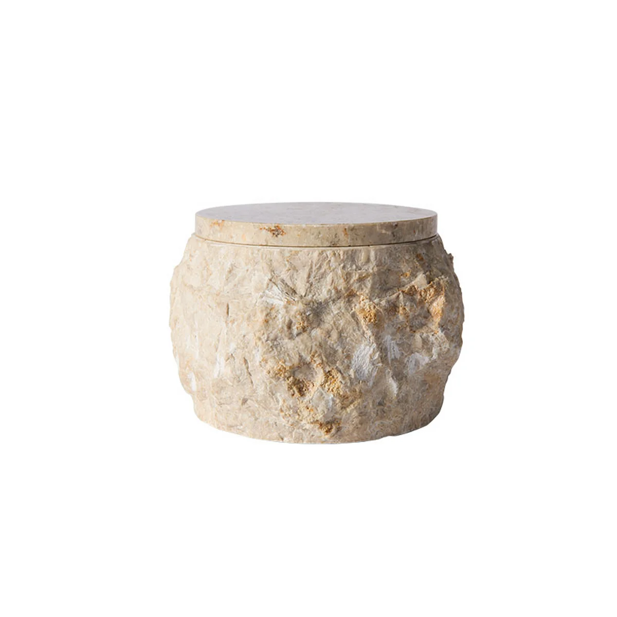 Muubs - Pichet Batu avec couvercle, Ø 13 x 11 cm, crème