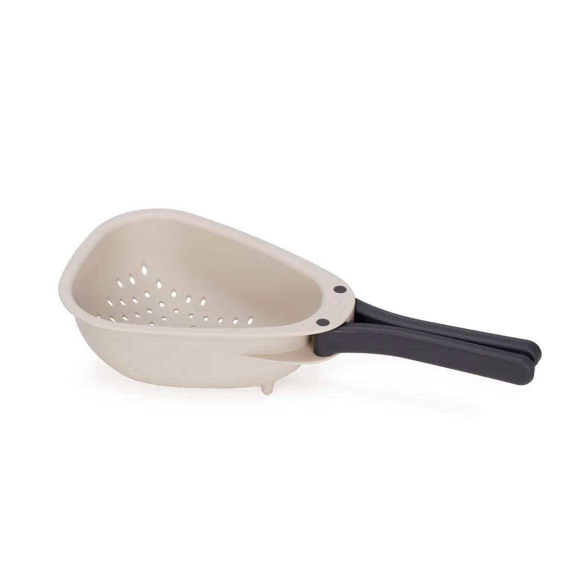 Joseph Joseph - Droplet Passoire de cuisine avec poignées pliables mini, stone Joseph Joseph - Droplet Passoire de cuisine avec poignées pliables mini, stone