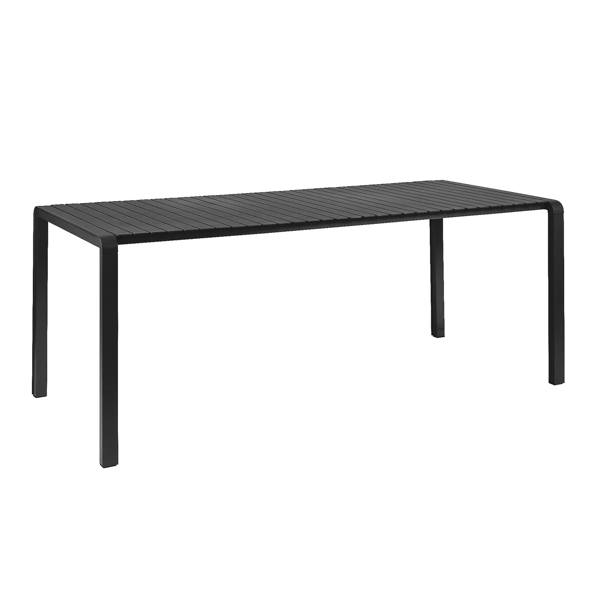 ZUIVER Vondel - Table de jardin en m&eacute;tal 214x97cm - Couleur - Noir