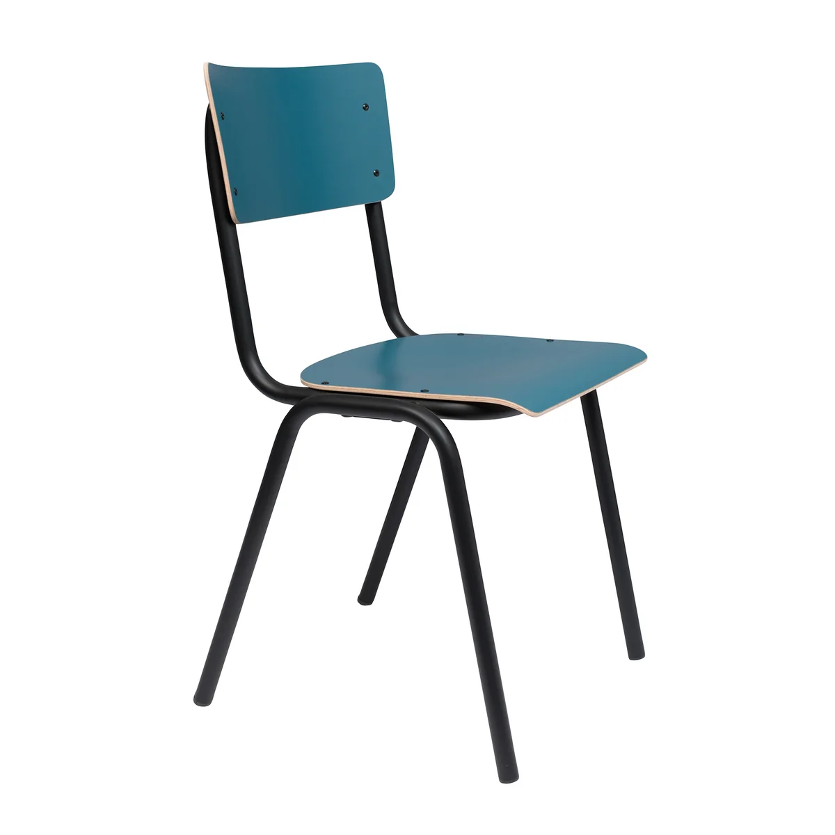 Zuiver - Back to School Chaise, pétrole Zuiver - Back to School Chaise, pétrole