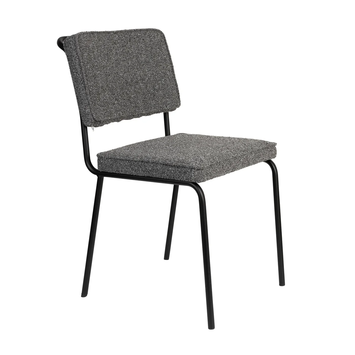 Zuiver - Buddy Chaise rembourrée, noir Zuiver - Buddy Chaise rembourrée, noir