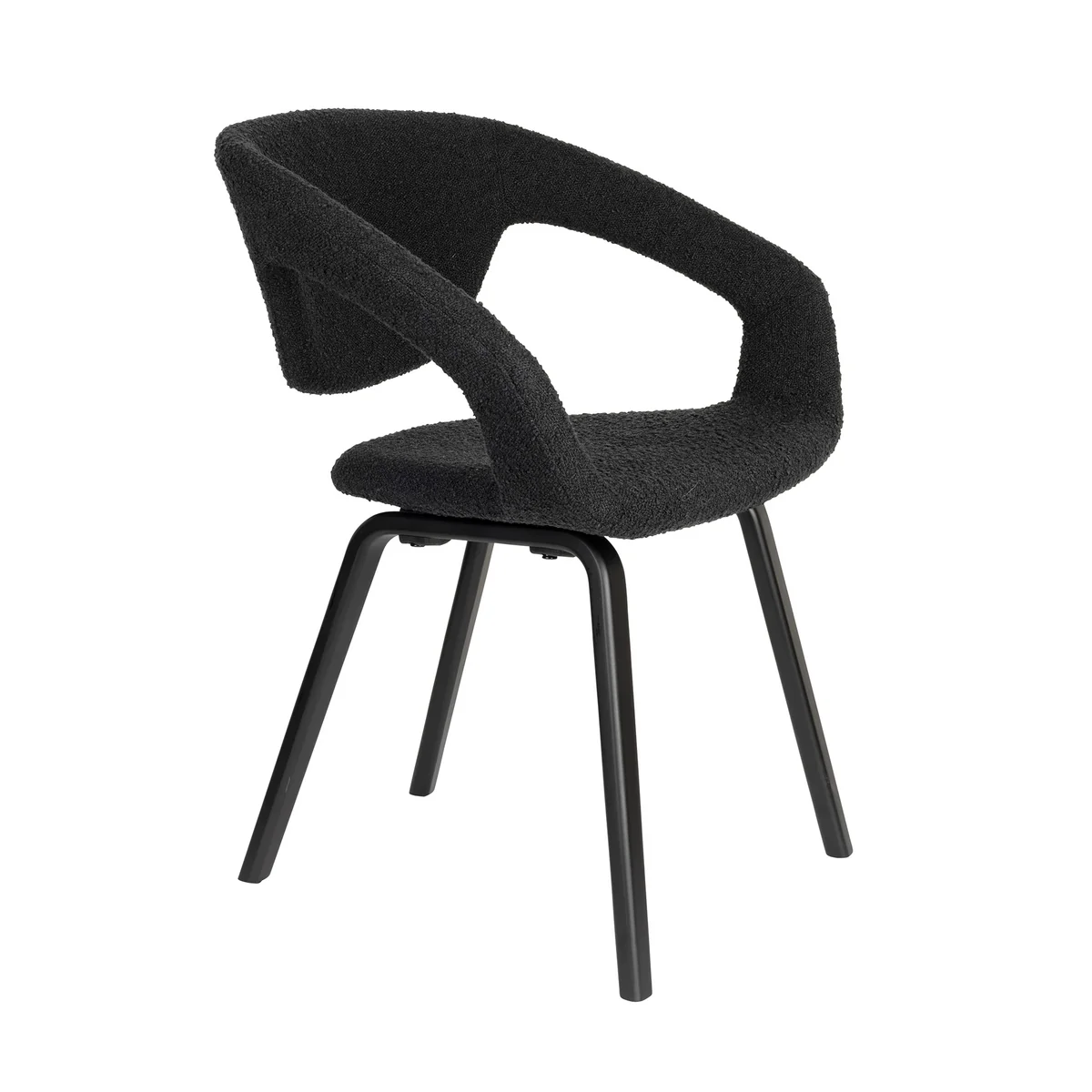 Zuiver - Flexback Chaise, Boucle noir Zuiver - Flexback Chaise, Boucle noir