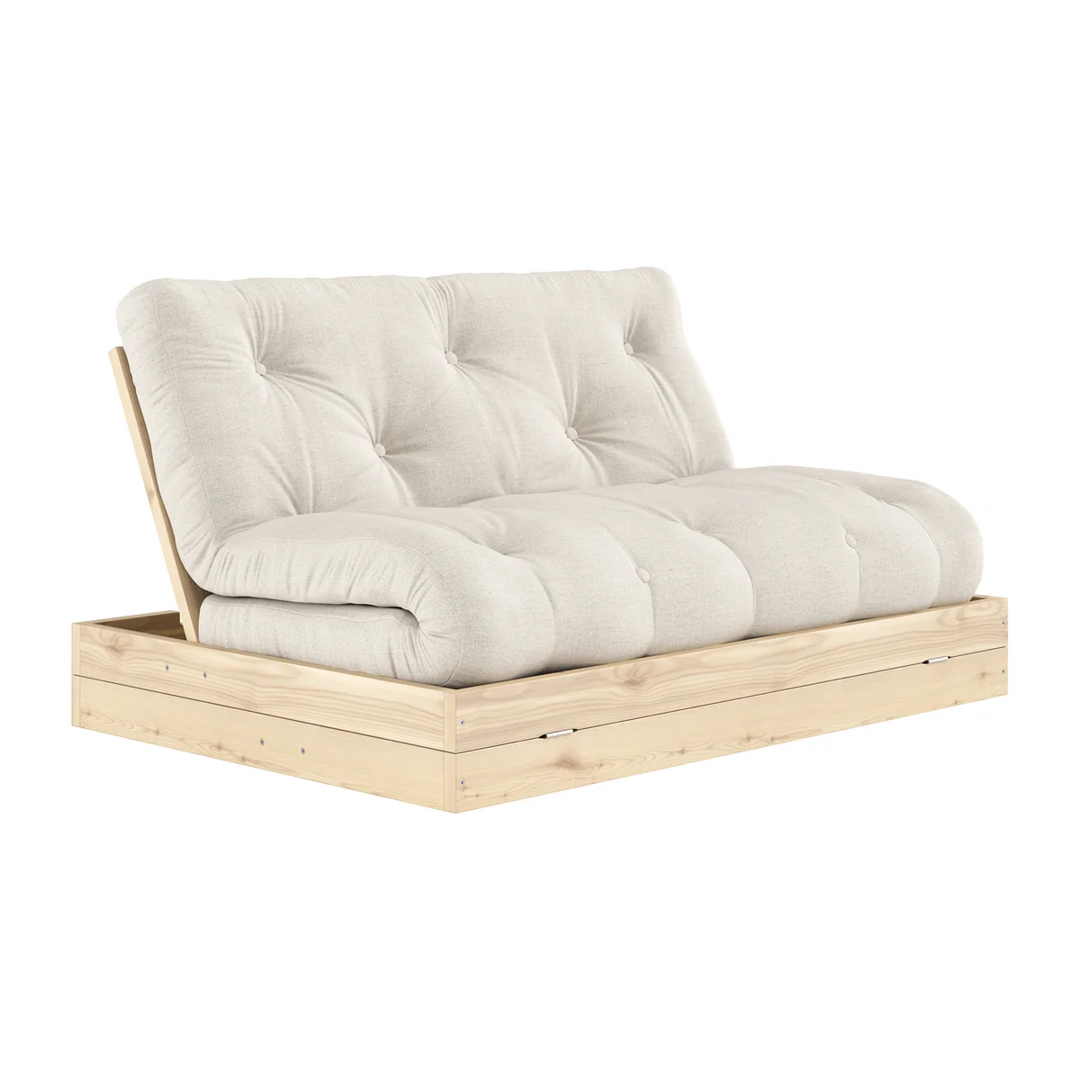Karup - Flip lit de jour, 140 x 200 cm, pin naturel / lin (914)