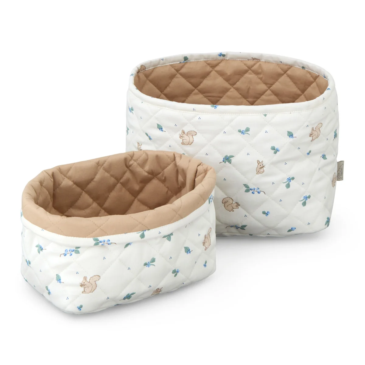 Cam Cam Copenhagen - Paniers de rangement matelassés, blueberries (lot de 2)