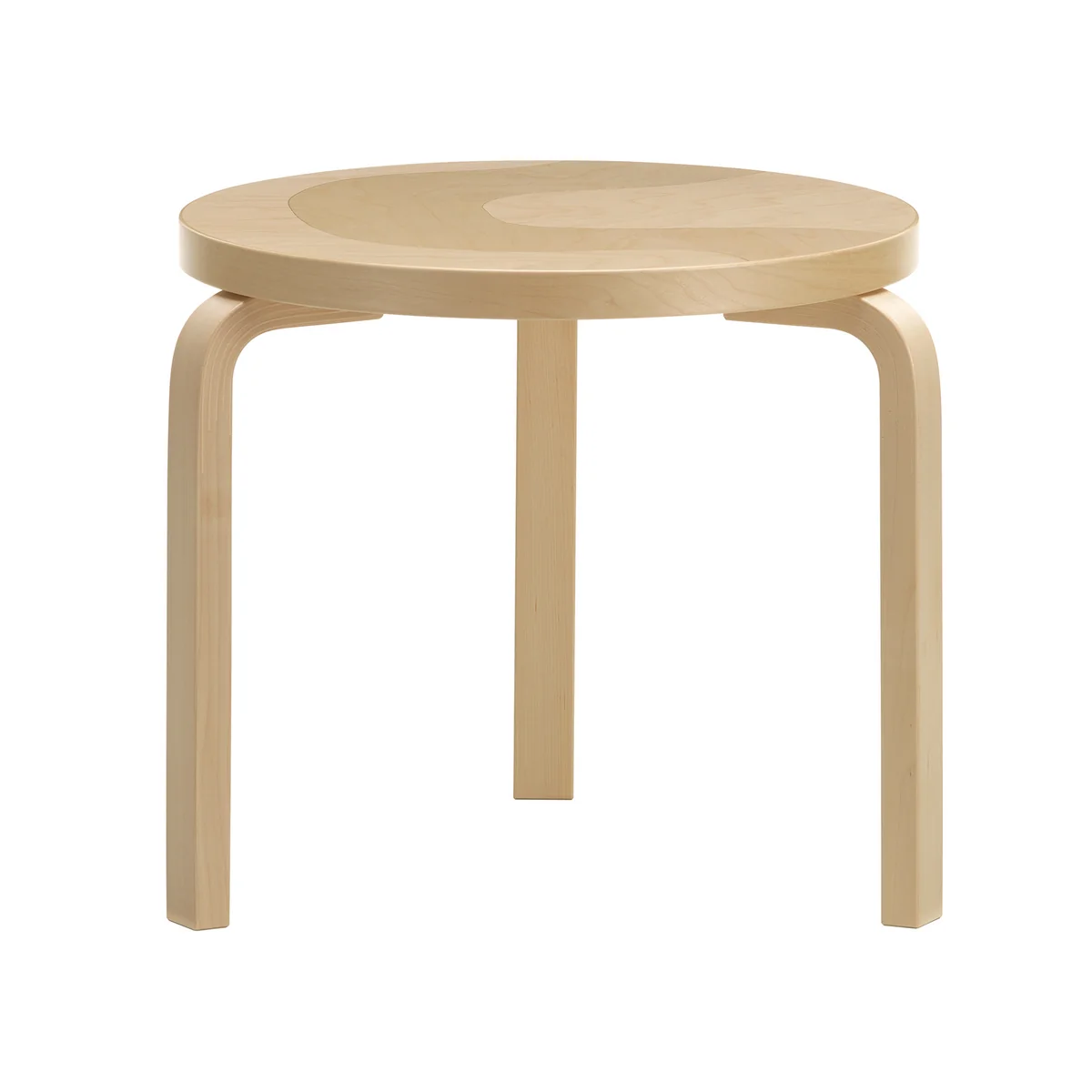 Artek x Marimekko - 90D Table d'appoint, Seireeni, bouleau naturel (Anniversary Edition)